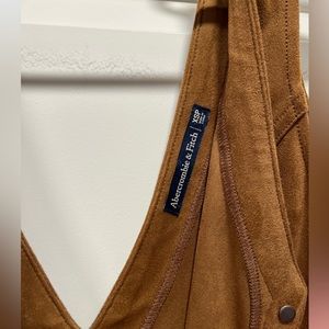 A&F Suede Mini Button Down Dress